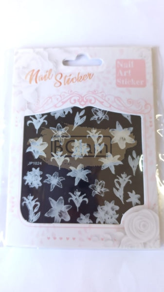 5D Embossed Nail Art Stickers - Jp 1024