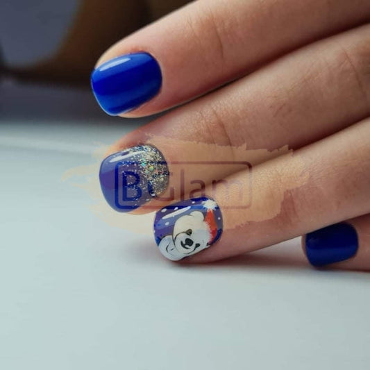 Mixcoco Soak-Off Gel Polish 15Ml - Shine Iridescent Neon Blue Nail