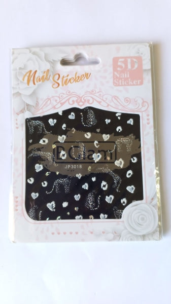 5D Embossed Nail Art Stickers - Jp 3018