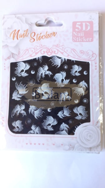 5D Embossed Nail Art Stickers - Jp 1032