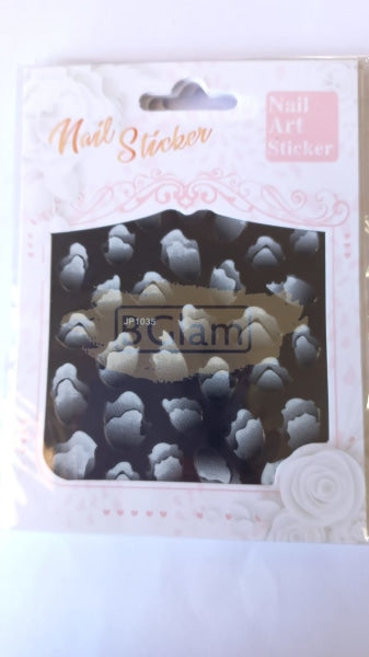 5D Embossed Nail Art Stickers - Jp 1035