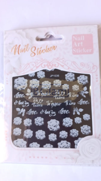 5D Embossed Nail Art Stickers - Jp 1036