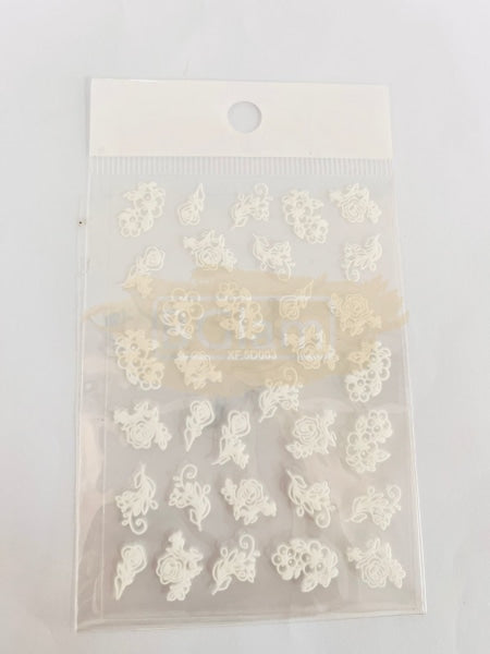5D Embossed Nail Art Stickers - Xf-5D003