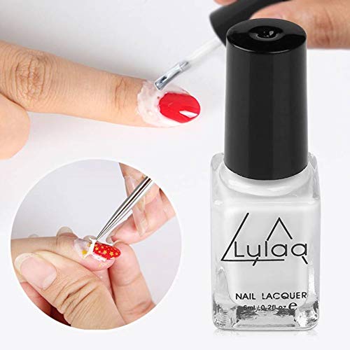 Lulaa Liquid Latex Peel Off Tape Cuticle Guard Skin Barrier 6Ml White Nail Accessories