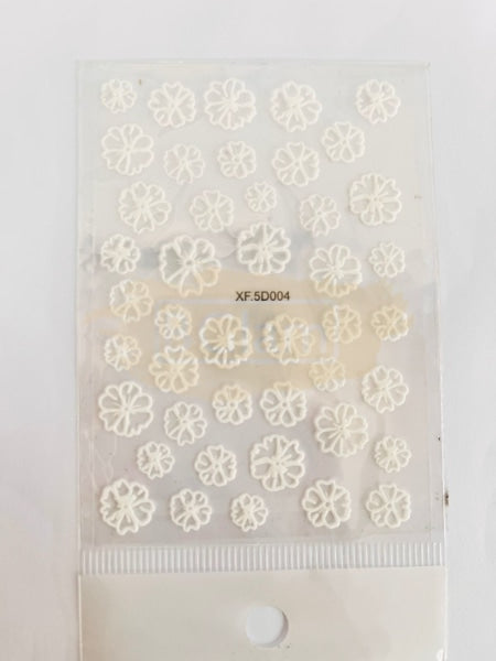 5D Embossed Nail Art Stickers - Xf-5D004