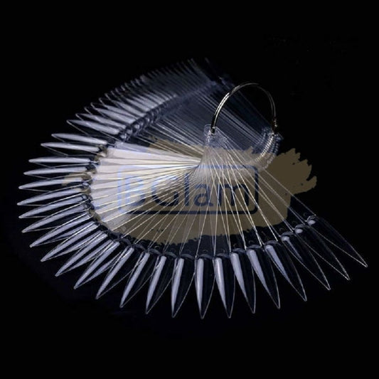 Nail Swatch Sticks Stiletto (50 Tips) Clear Art Tool