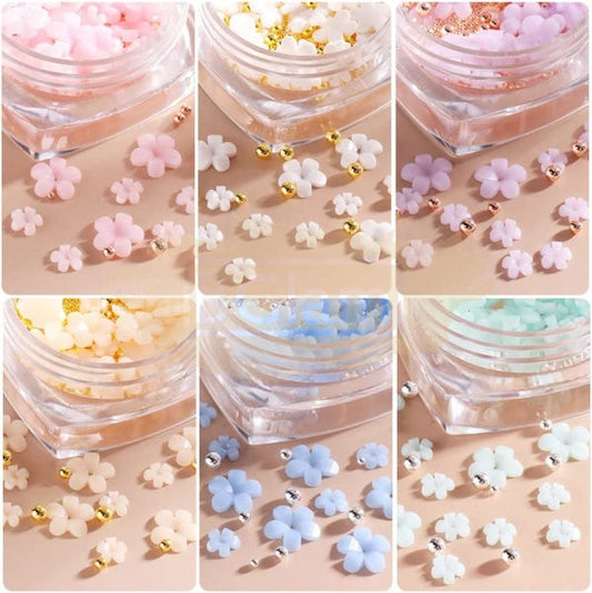3D Flower Nail Art Charms