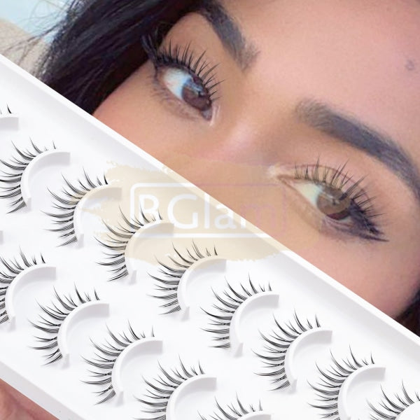 Emeda - Clear Band Lash A08 (10 Pairs) False Eyelashes