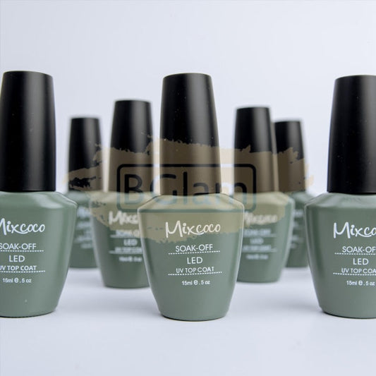 Mixcoco Vernis Semi-Permanent 15Ml | No Wipe Top Coat Gel Nail Polish