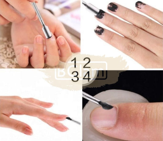 Stainless Steel Dual End Cuticle Pusher & Nail Cleaner Accessories