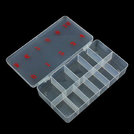 False Nail Tips Storage Box | 11 Slots | Numbered