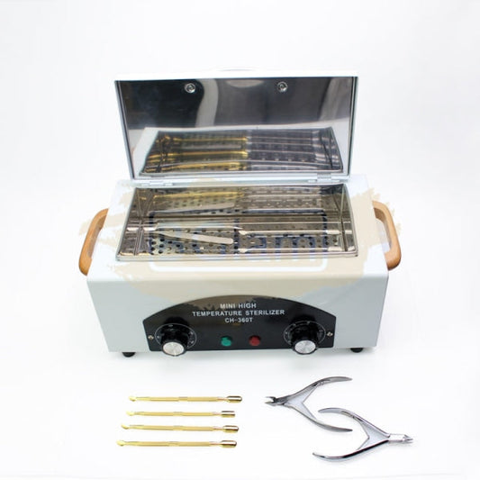Autoclave Mini High Temperature Tool Sterilization Cabinet Ch-360T | White Nail Art
