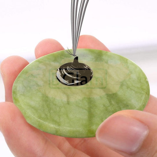 Jade Stone Palette For Eyelash Glue Extension Application Lash Accessories