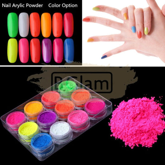 Fluorescence Neon Nail Powder