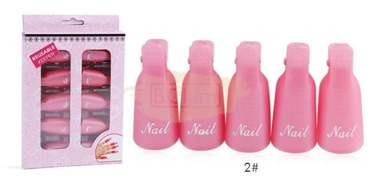 Reusable Gel Polish Remover Soak Off Clips 10 Pcs/Set Nail Accessories