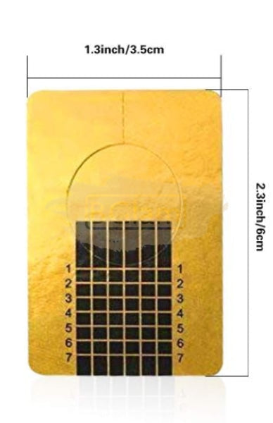 Gold & Black Nail Form Art Tool