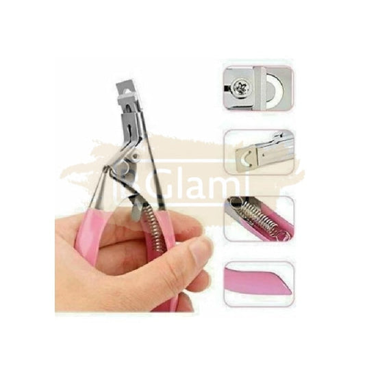 Professional Manicure Acrylic Nail Tip Cutter - Black/Silver Care