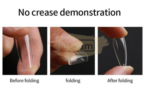 Full Cover Round Nail Tips Clear 240 Box No.2