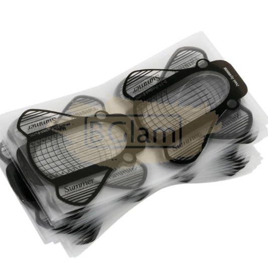 Clear & Black Summer Perfect Nail Form Art Tool