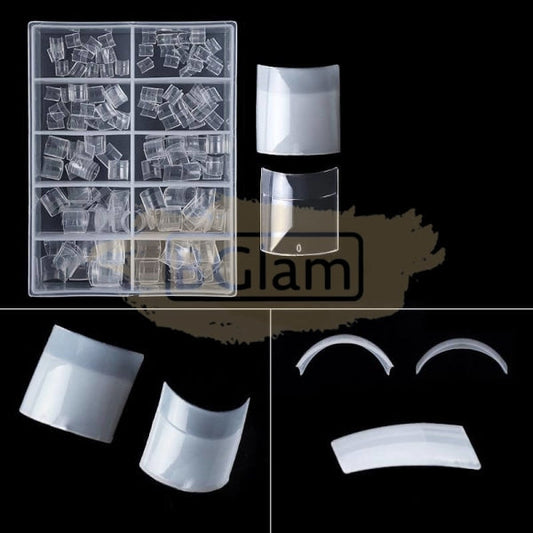 Half Cover Toe Nail Tips Short French Style | 200