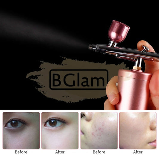 Multi-Purpose Rechargeable Handheld Single Action Airbrush Set - Pink Nail Accessories