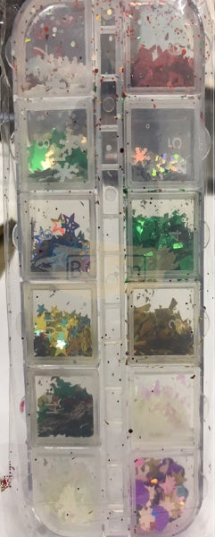 Nail Sequins | Snowflake Festive Season Collection Art