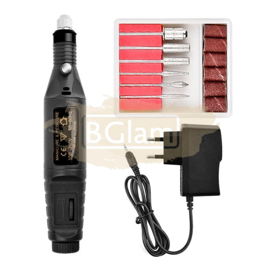 Portable Electric Nail Drill Machine 20 000 Rpm Black