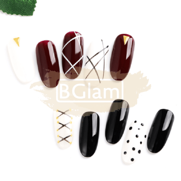 Nail Art Clear Acrylic Kolinsky Liner Brush Set - 3 Pieces