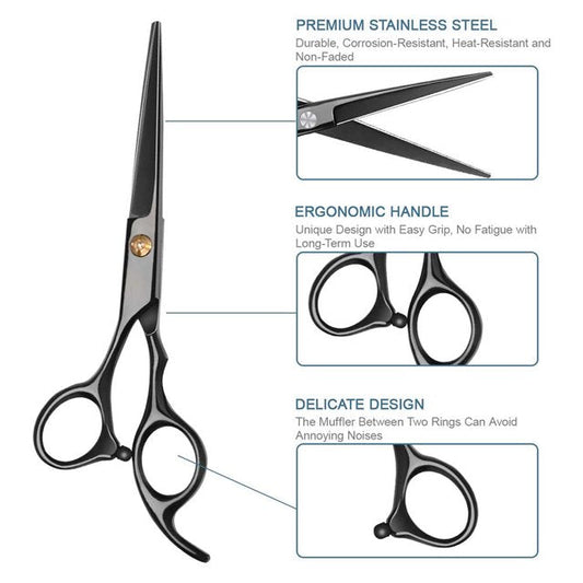 Barber Scissors | Hair Cutting Shears | 15.2cm | Gold