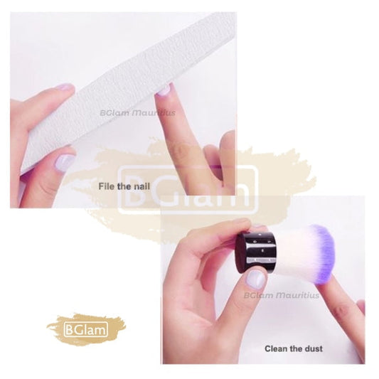 Short Handle Nail Dust Brush Cleaning