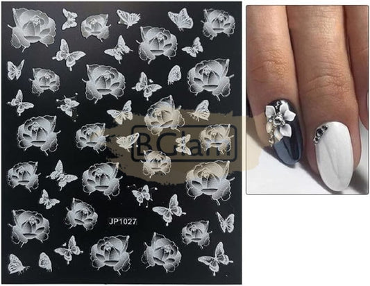 5D Embossed Nail Art Stickers - Jp 1027