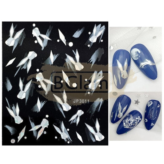 5D Embossed Nail Art Stickers - Jp 3011