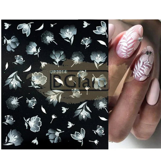 5D Embossed Nail Art Stickers - Jp 3014