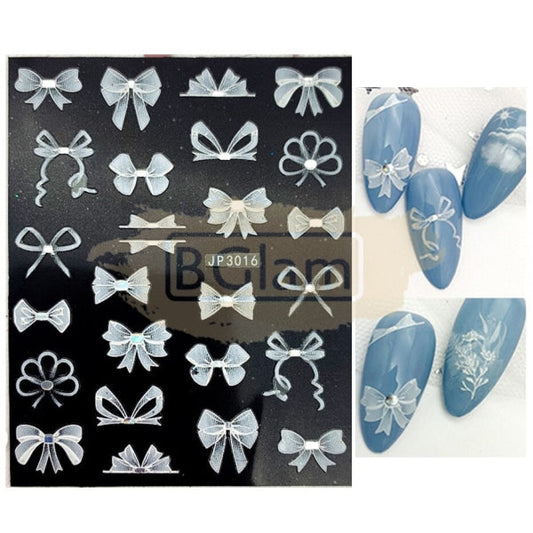 5D Embossed Nail Art Stickers - Jp 3016