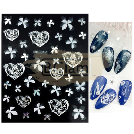 5D Embossed Nail Art Stickers - Jp 3017