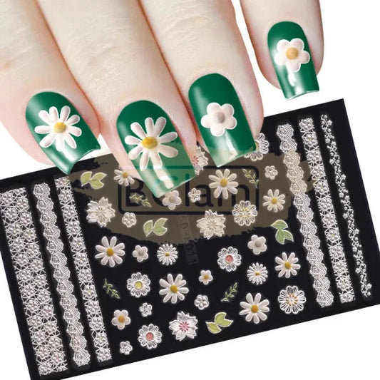 5D Embossed Nail Art Stickers - 5D-K011