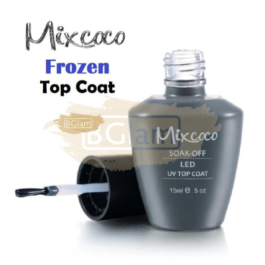 Mixcoco Soak-Off Uv Frozen Top Coat For Gel Polish (Matte) 15Ml Nail