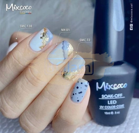 Mixcoco Soak-Off Gel Polish 15Ml - Cream Grey 204 (Nh 01) Nail