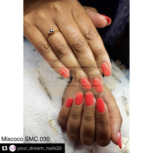 Mixcoco Soak-Off Gel Polish 15Ml - Red 016 (Smc 030) Nail