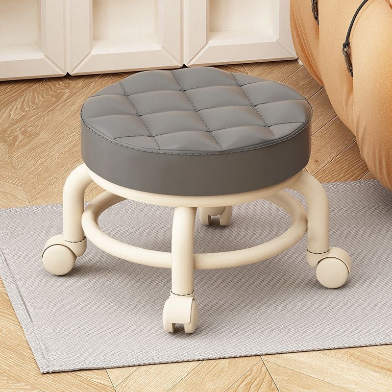 Luxury PU Leather Rolling Stool | Perfect for Spas & Beauty Salons (30cm x 28cm)