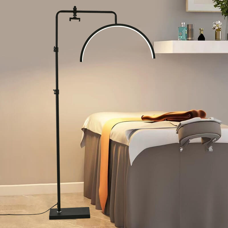 Half Moon Floor LED Lamp with remote | 135-180 cm | 3colors  | 2700-5600K | 36W | Black