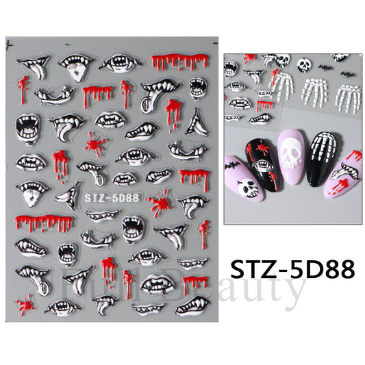 Nail Art Sticker | Halloween | STZ-5D88