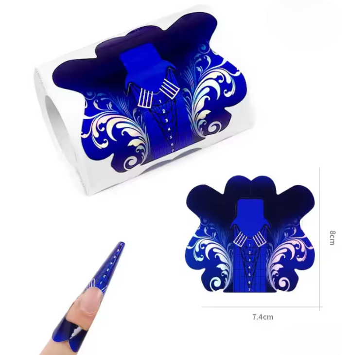 Nail Forms | Imperial Blue | 500 pcs