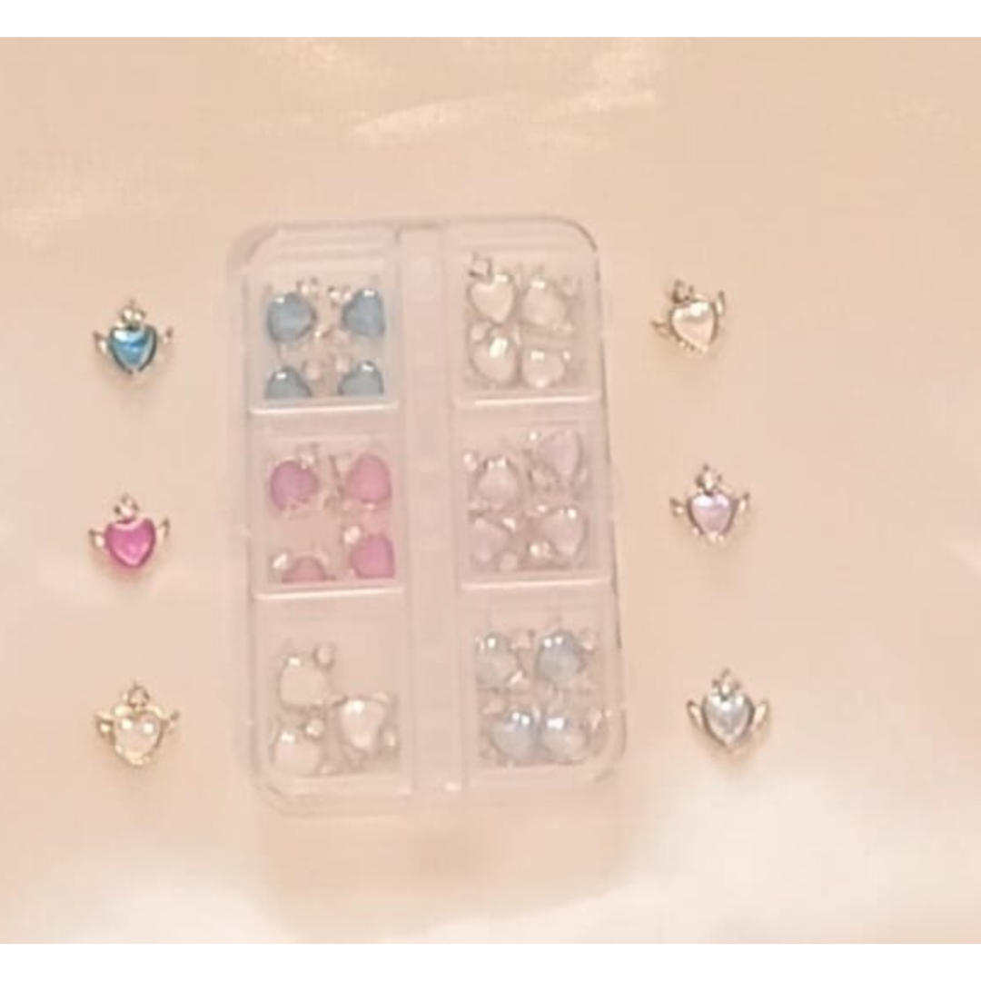 3D Nail Art Jewelry | Heart Set | 12