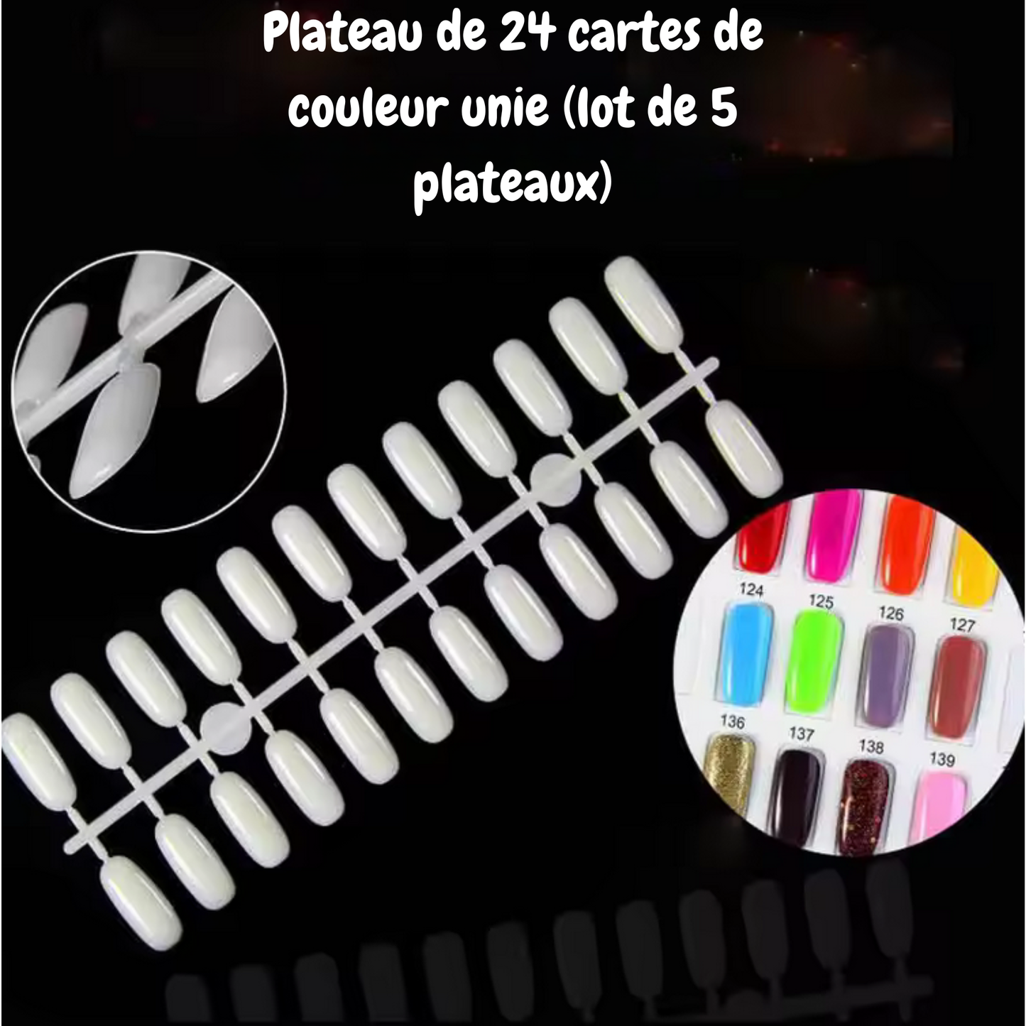 Nail Tips for Professional Nail Gel Color Chart 120 pieces