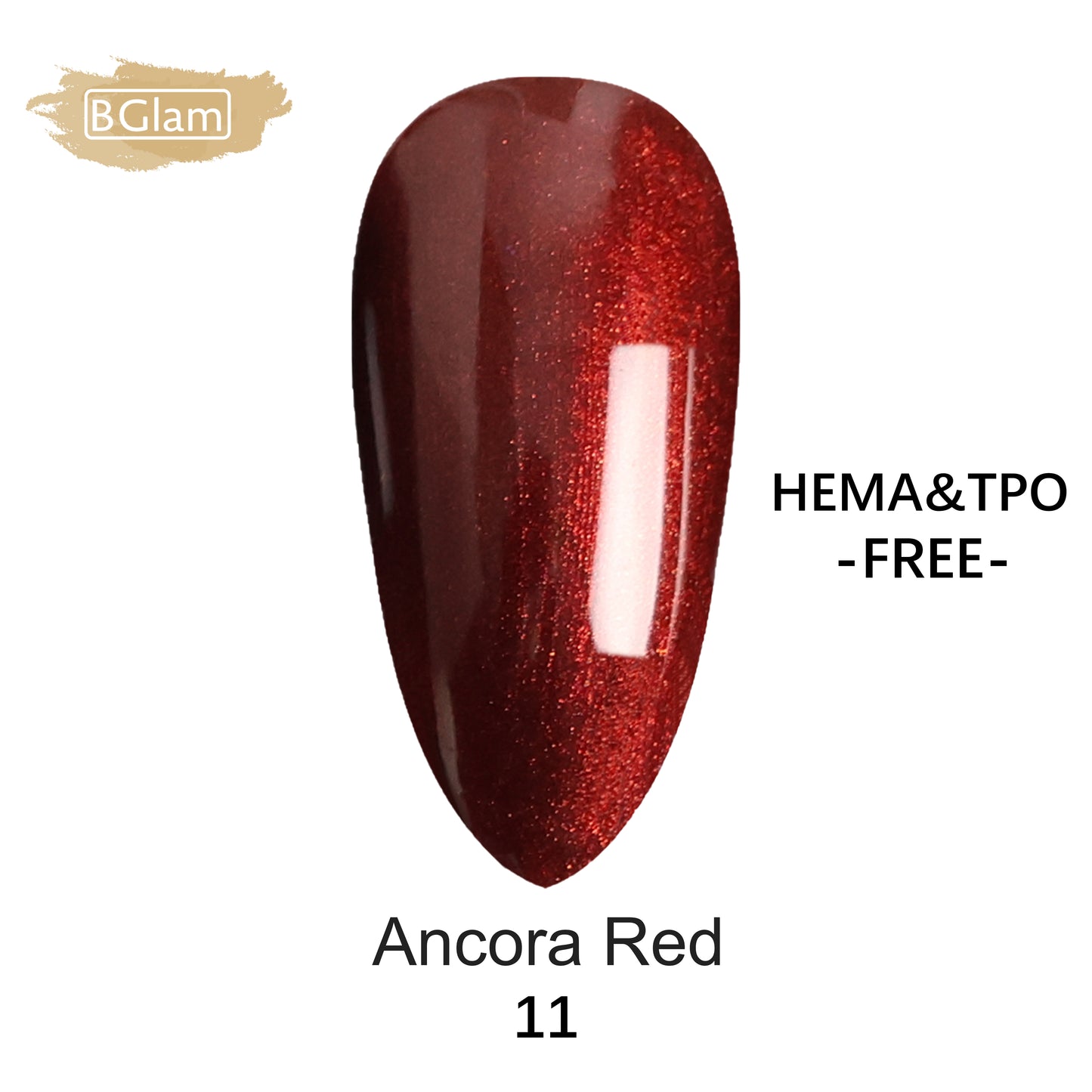 BGLAM Gel polish 15ml | Rouge Ancora 11