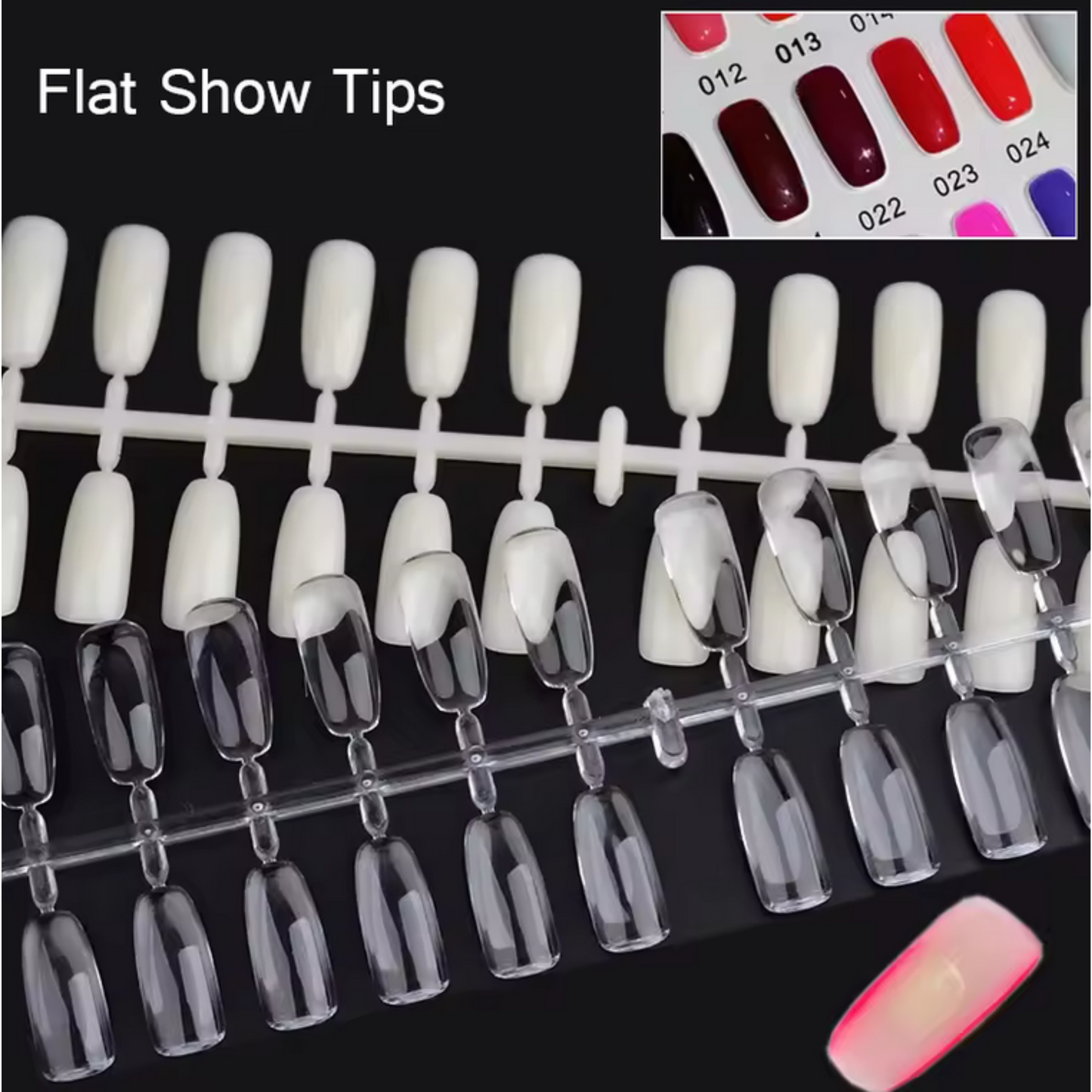 Nail Tips for Professional Nail Gel Color Chart 120 pieces