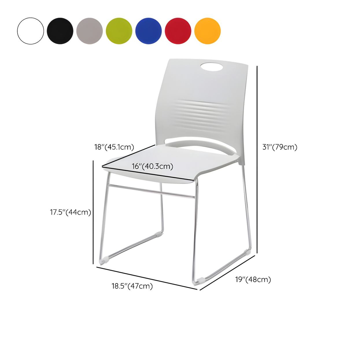 Waiting & Reception Chairs | Comfort & Style | Stackable | 48 x 47 x 79cm | Sell per unit