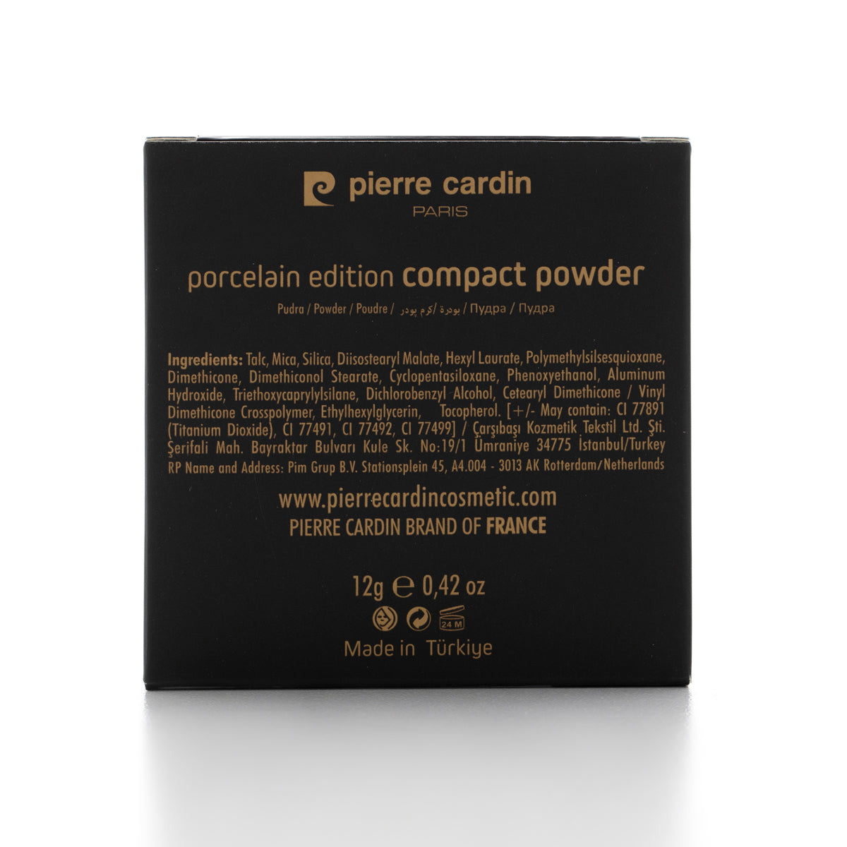 Pierre Cardin Porcelain Edition Compact Powder Neutral Ivory 755 - 12 g