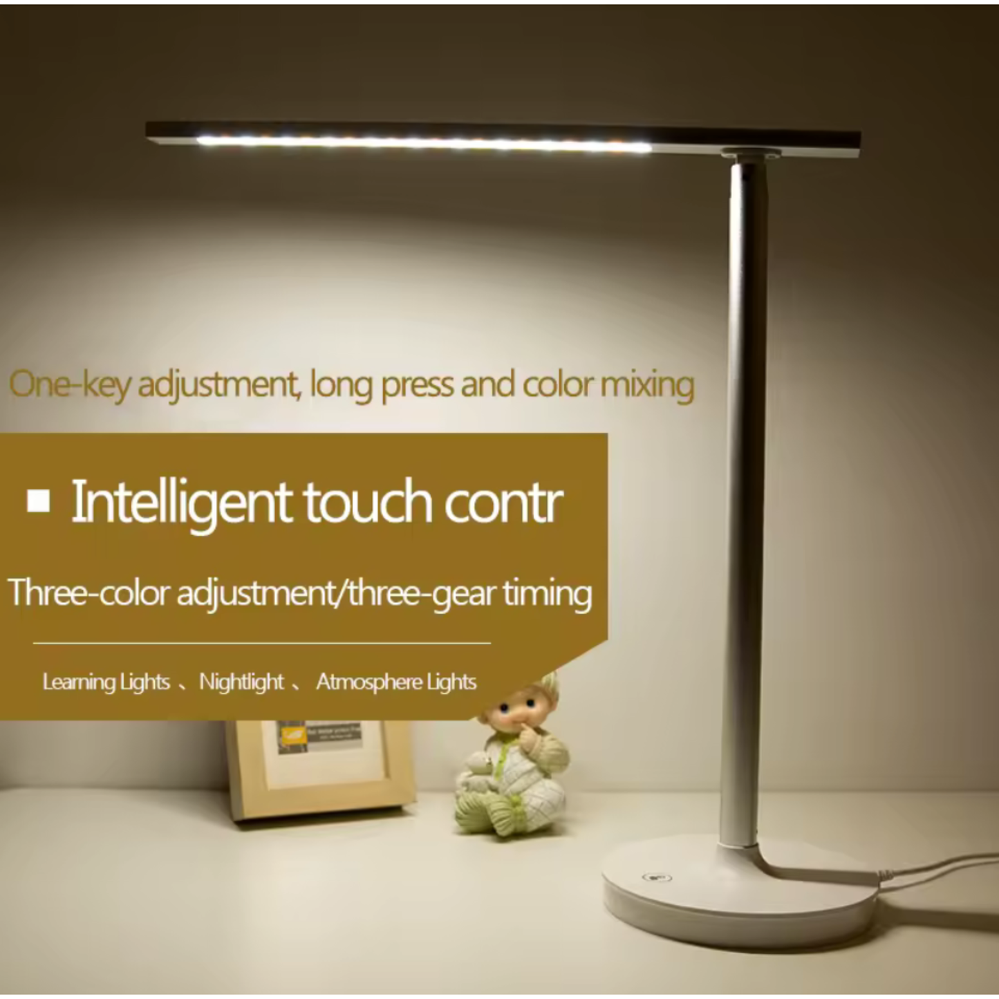 Lampe de Bureau LED 7W | USB | 3 colors | 3000K to 6000K | 7W